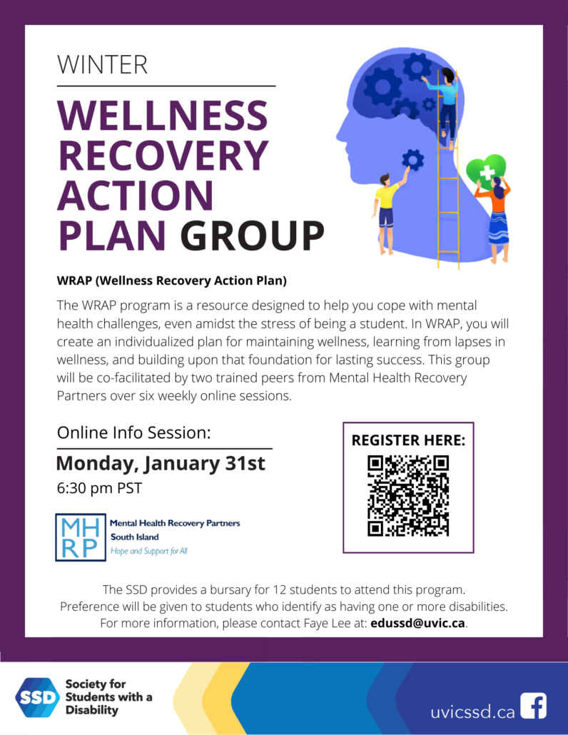 INFO SESSION: Wellness Recovery Action Plan (WRAP) Program - UVIC ...