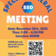 SSD Special General Meeting information poster. Special General Meeting. Date: November 28th, 2025. Time: 5:00 - 6:30 PM. Location: Zoom. Zoom link and more info can be found here: QR code. https://linktr.ee/uvicssd. * You are entered into a draw prize for attending.