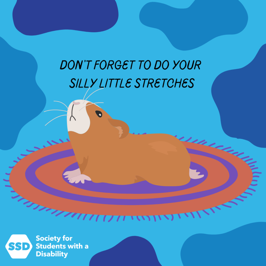 Don't forget to do your silly little stretches